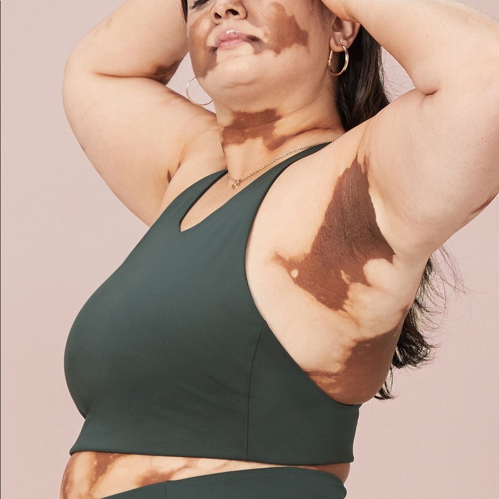 Girlfriend Collective Topanga Bra (Moss, medium)